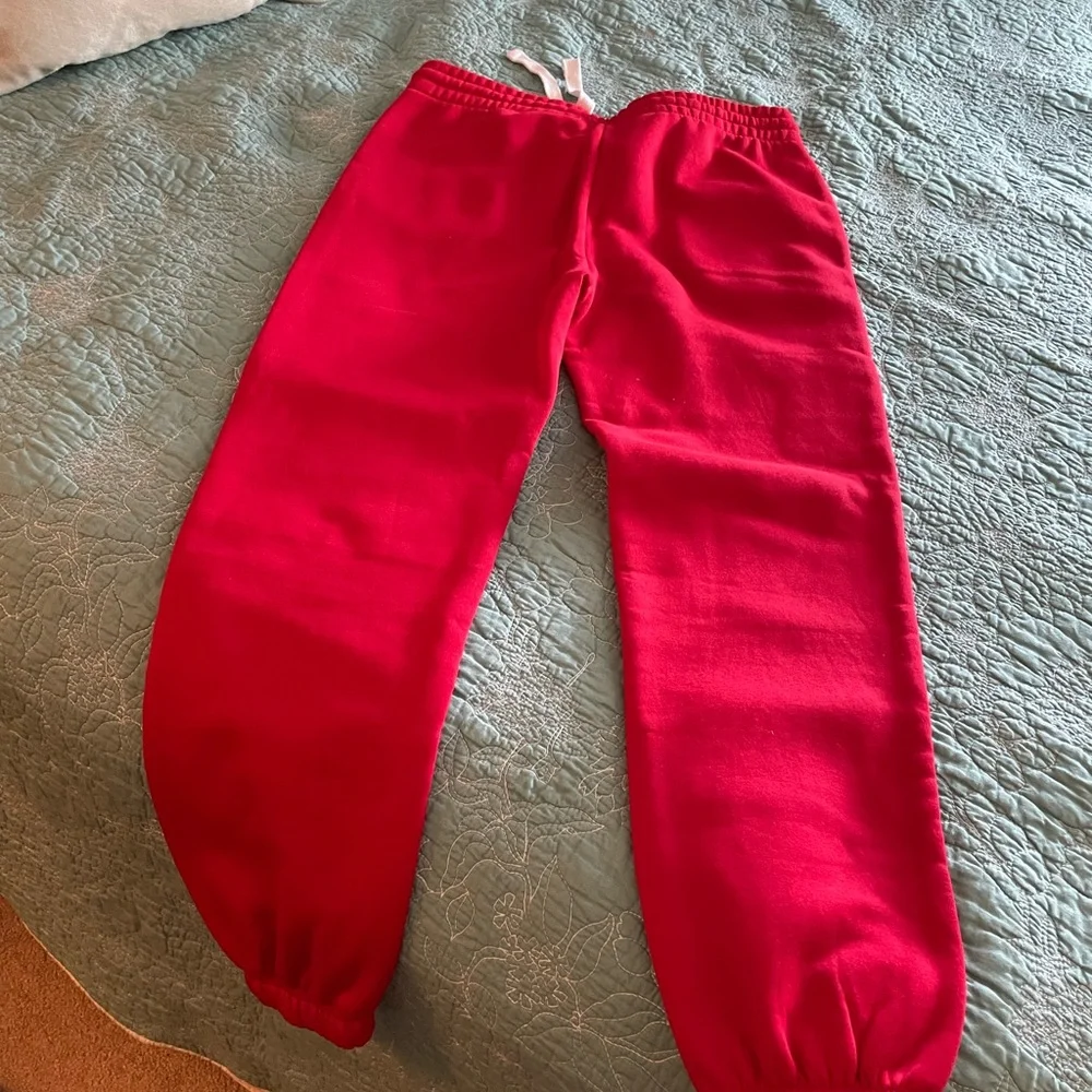 Grinch:  junior Red Jogger Pants - Picture 3 of 3